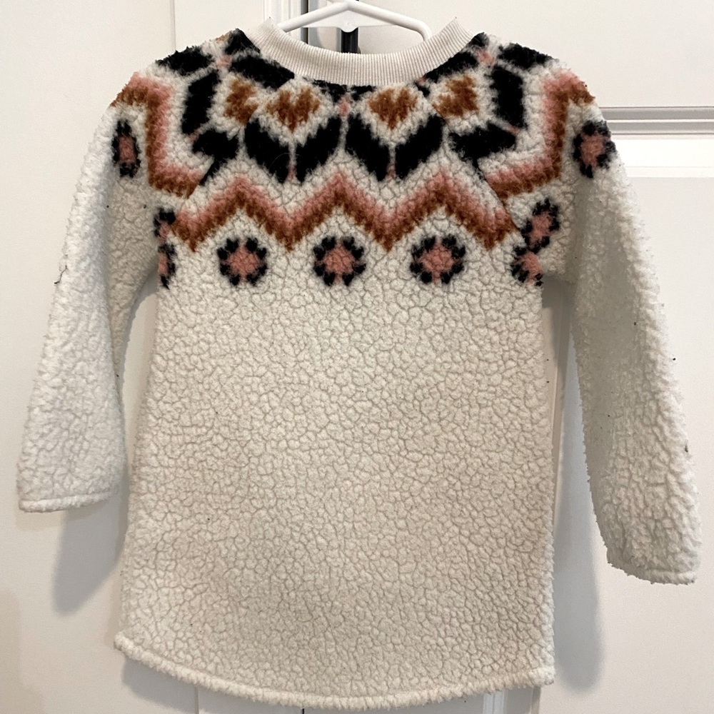 3T fleece sweater dress